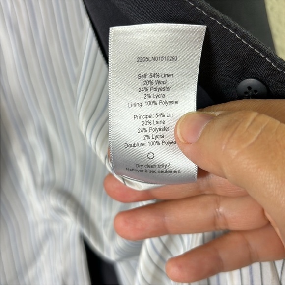 Veronica Beard Hastings Dickey Button Linen Blend Jacket Dark Navy Blue size 10 - Picture 5 of 16